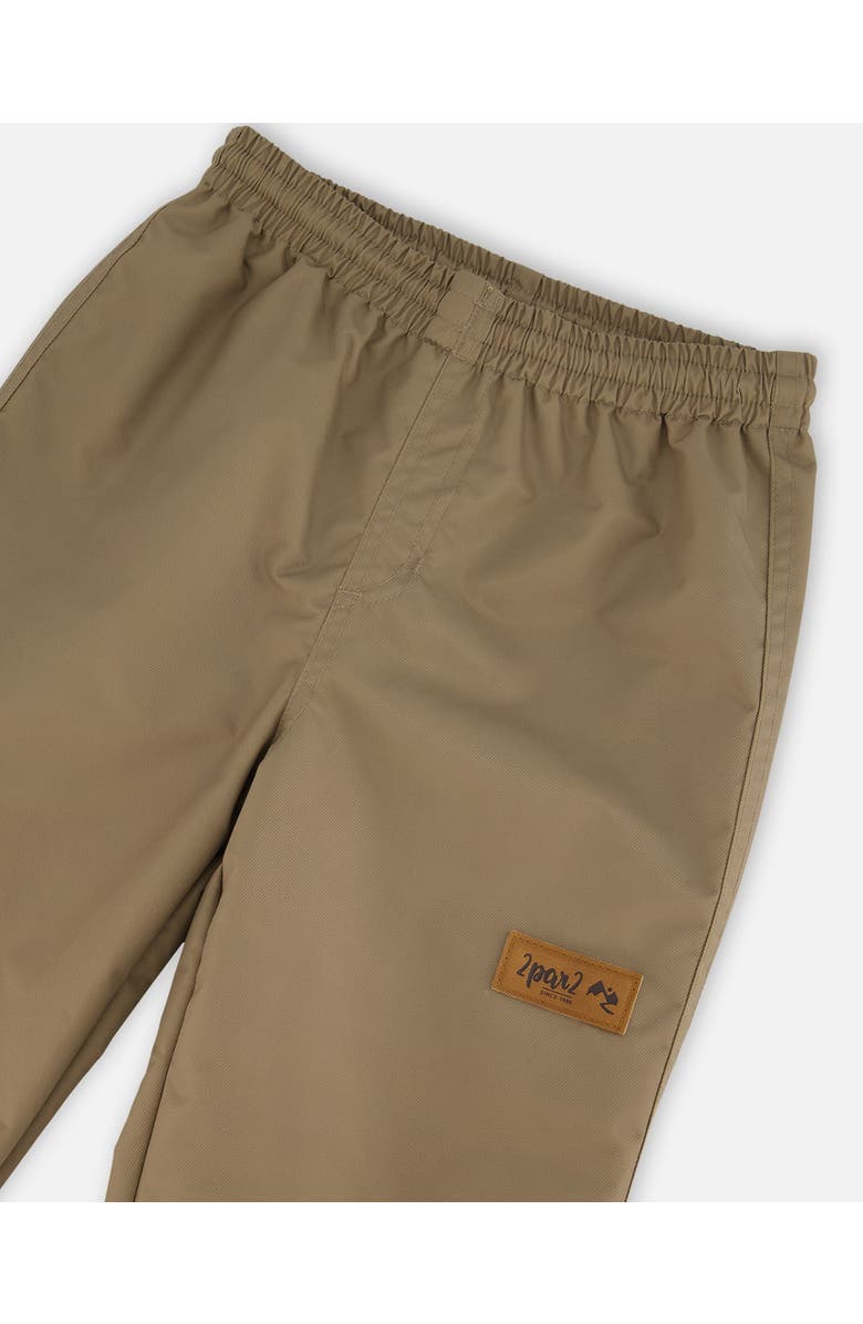 Deux par Deux Little Kids Unisex Splash Pants Taupe, Alternate, color, Taupe