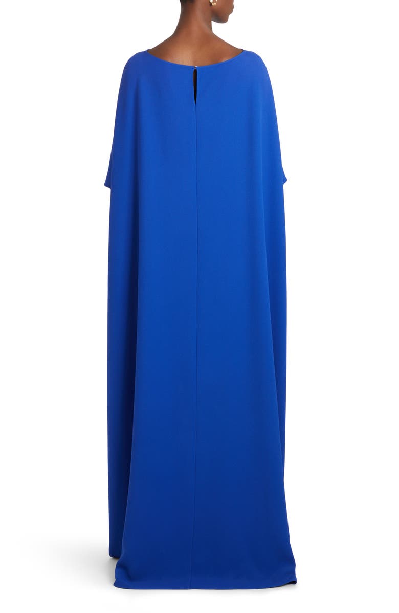 Valentino Garavani Silk Cape Gown, Alternate, color,
