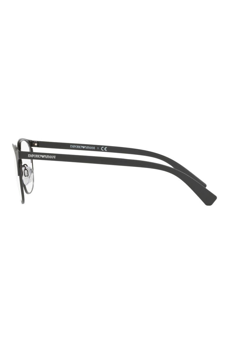 53mm Round Optical Glasses, Alternate, color, MATTE BLACK