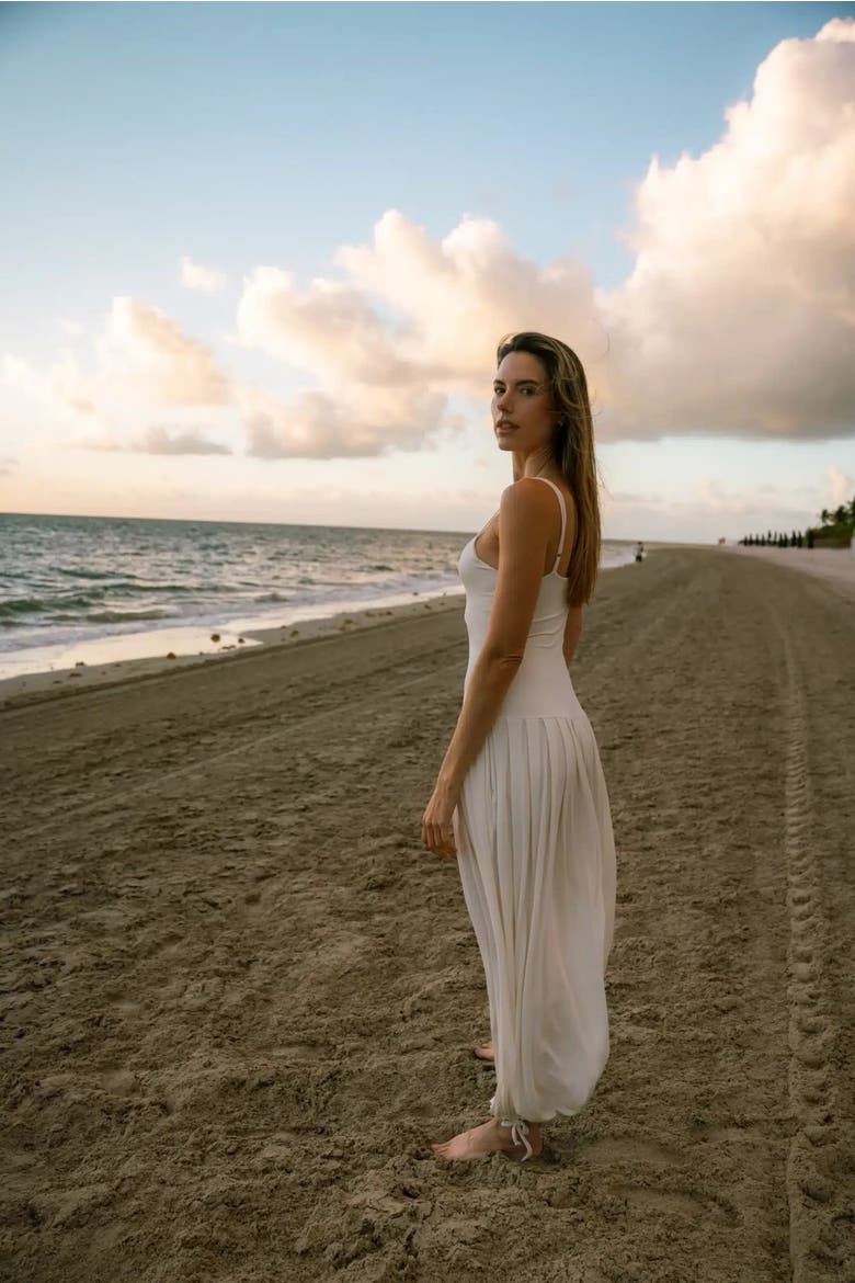 Calm Mindful Jumpsuit, Alternate, color, Ivory