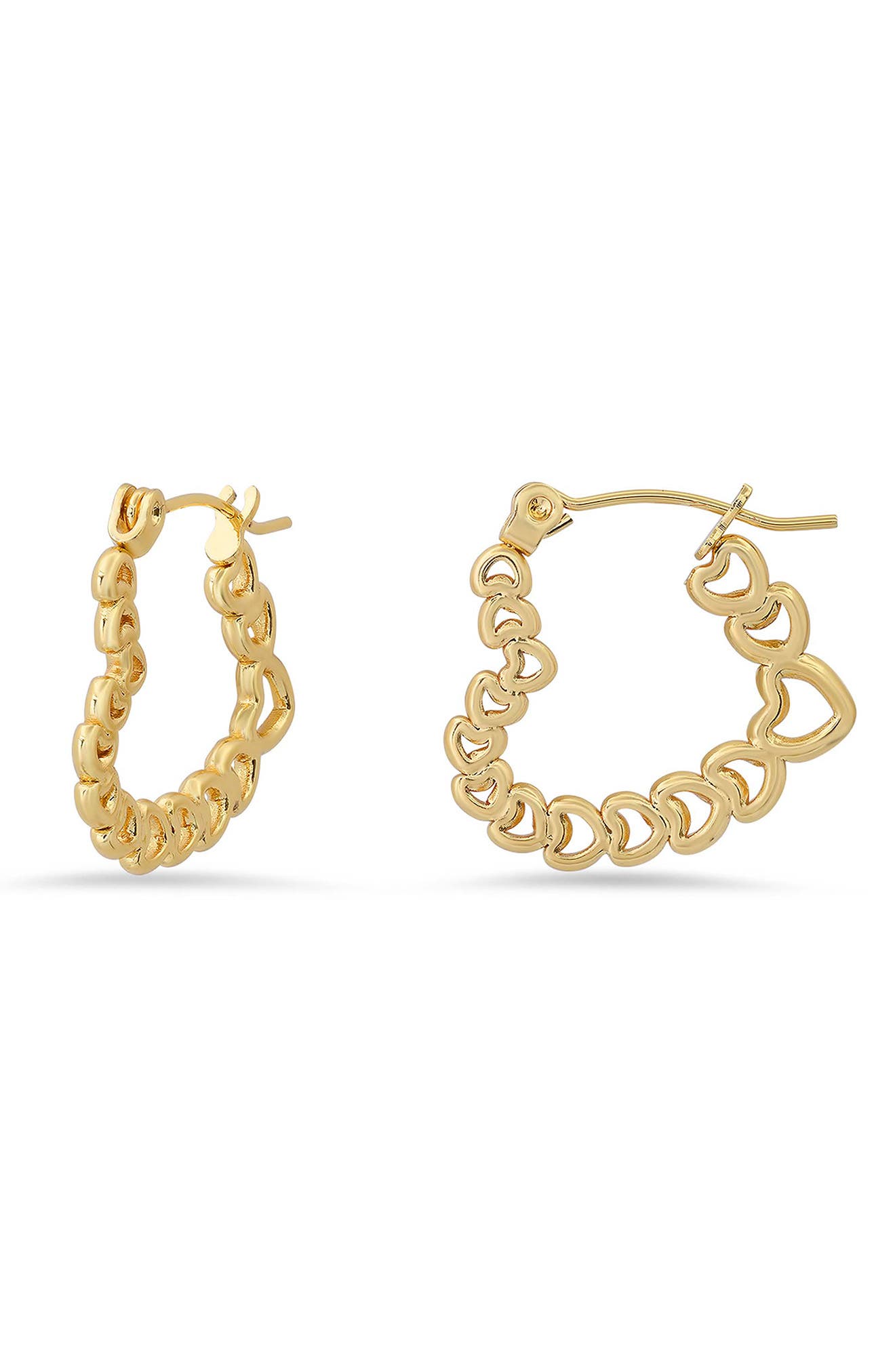 Heart Hoop Earrings