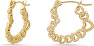 STEELTIME Heart Hoop Earrings