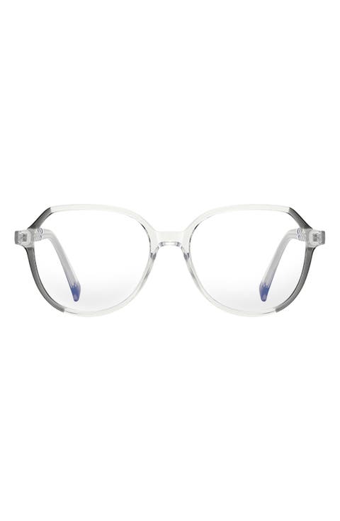 Nelli 53mm Round Blue Light Blocking Glasses