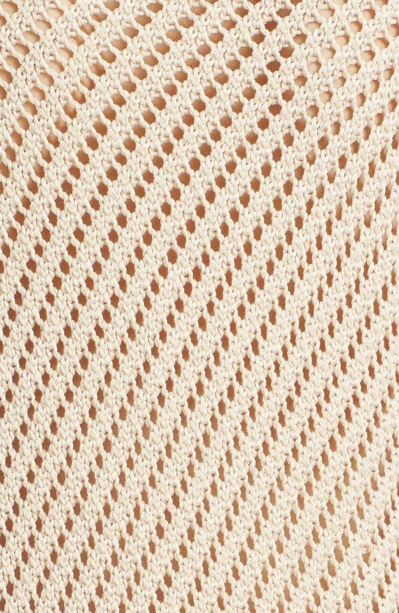 Vince Diagonal Mesh Cotton Tunic Tank, Alternate, color,