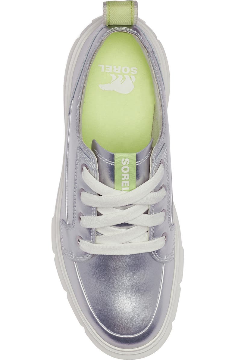 SOREL Caribou X Waterproof Platform Sneaker, Alternate, color, Sea Salt/ Luminous Lime