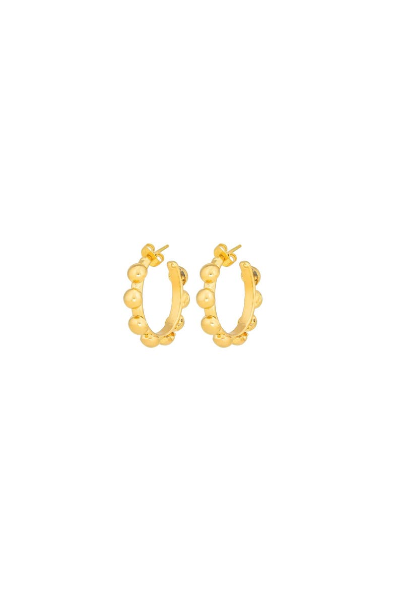 Mni Creole Earrings, Main, color, GOLD