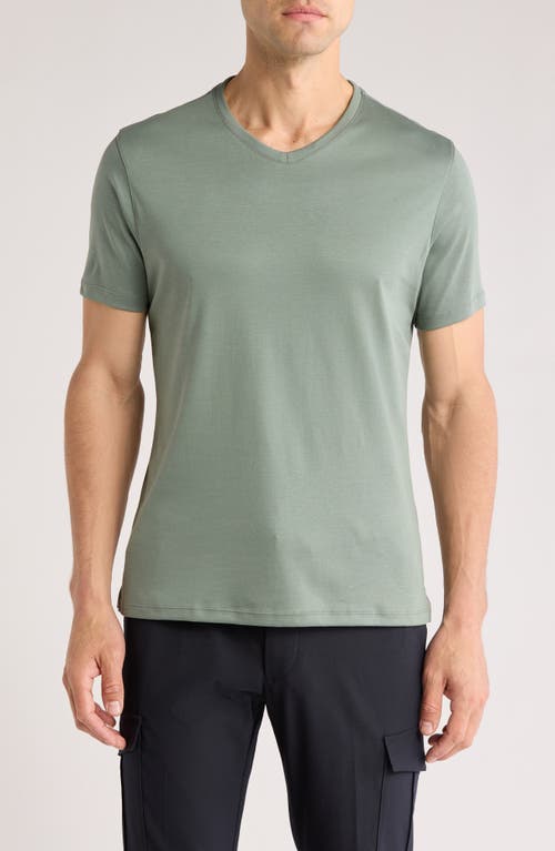 Robert Barakett Georgia Regular Fit V-neck T-shirt In Thyme