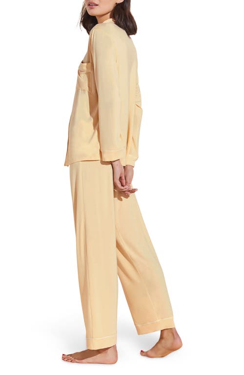 Eberjey Gisele Long Pajamas In Yellow