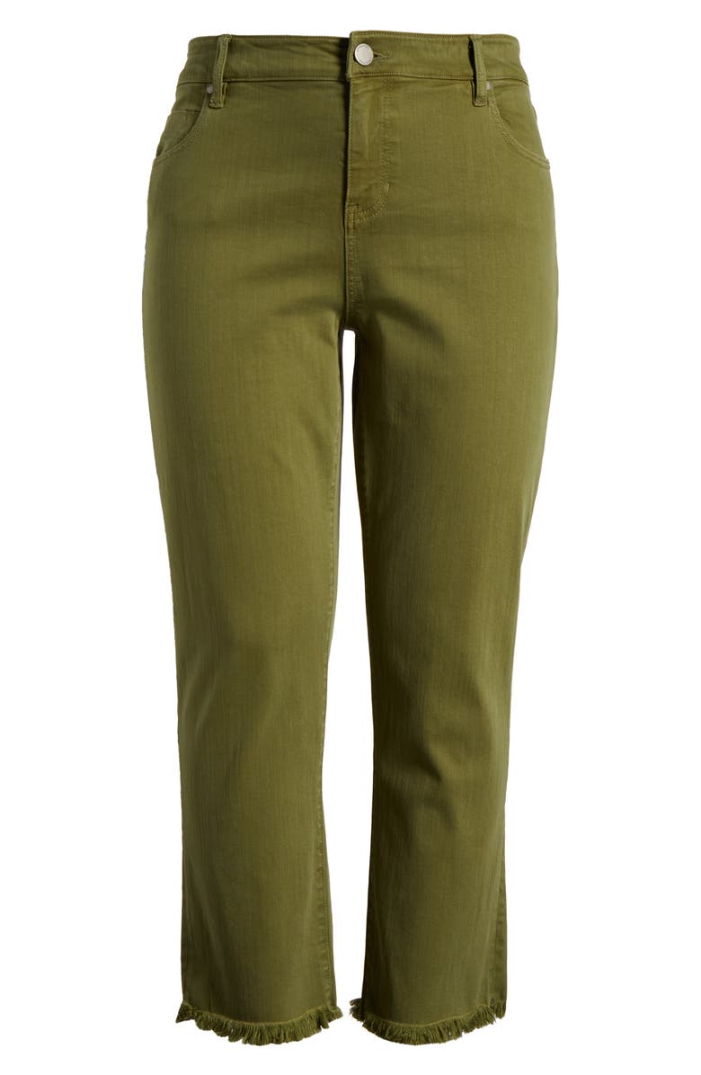 Liverpool Los Angeles Kennedy Frayed Crop Straight Leg Jeans, Alternate, color, 