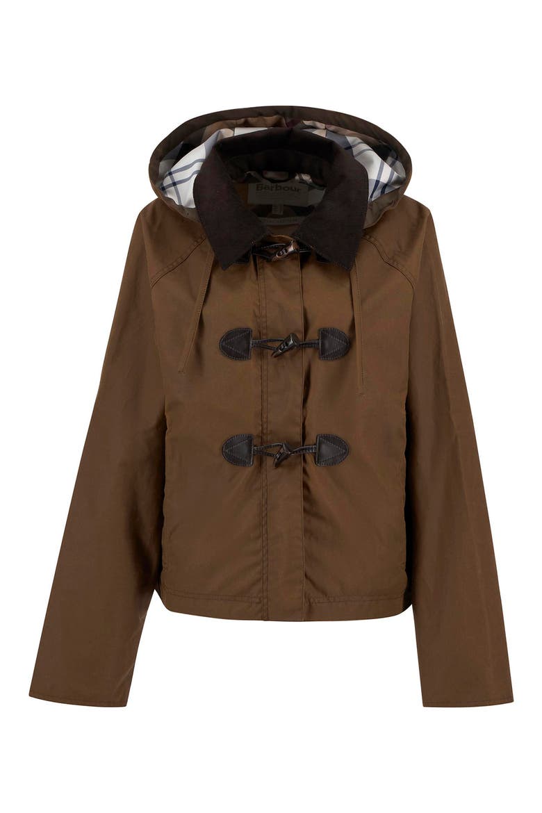 Myra Water Repellent Waxed Cotton Jacket, Alternate, color, BARK/HESSIAN TARTAN