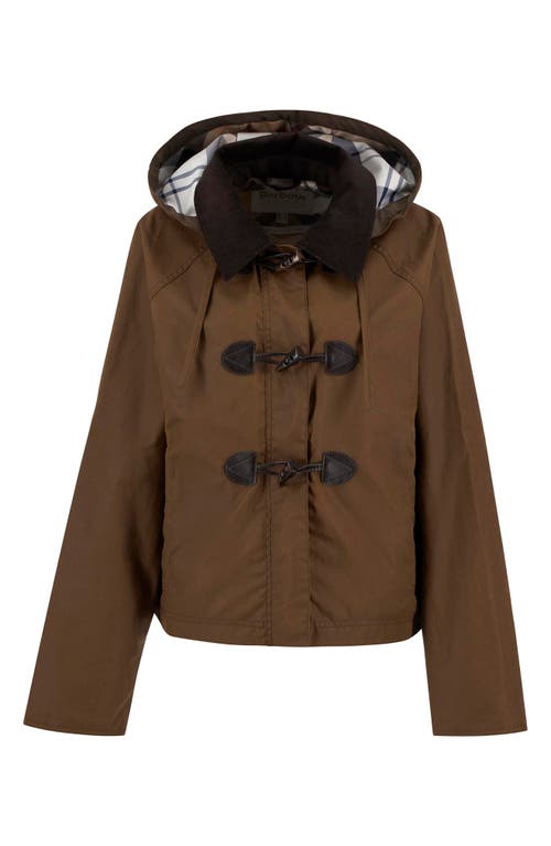Barbour Myra Water Repellent Waxed Cotton Jacket In Brown