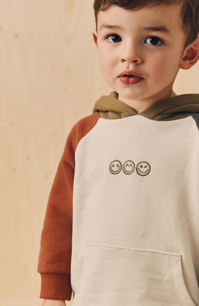 NEXT Kids' Colorblock Hoodie & Joggers Set, Alternate, color, White Multi