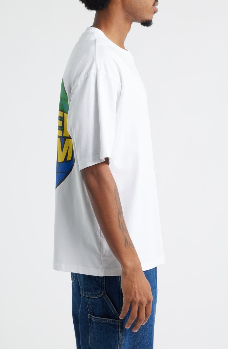 BOILER ROOM Globe Logo Graphic T-shirt, Alternate, color, White