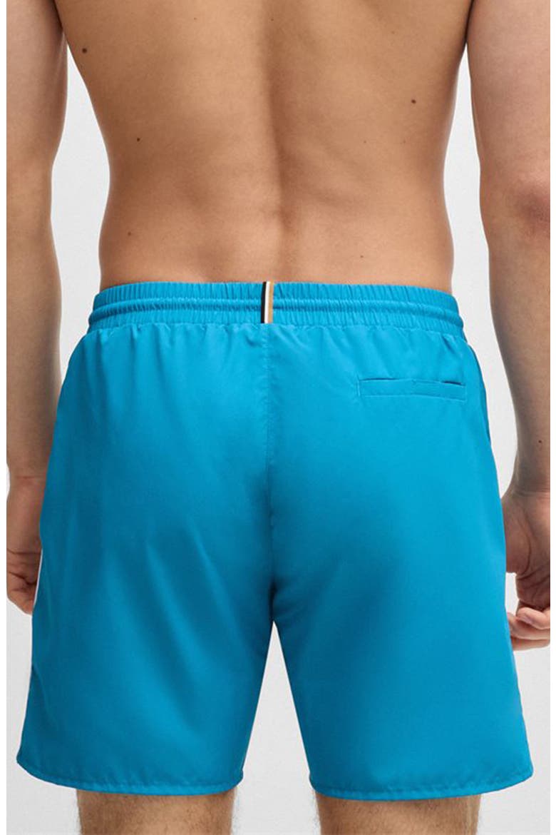 Starfish Solid Swim Trunks, Alternate, color, TURQUOISE