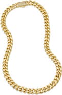 SAVVY CIE JEWELS CZ Pavé Chunky Chain Link Necklace