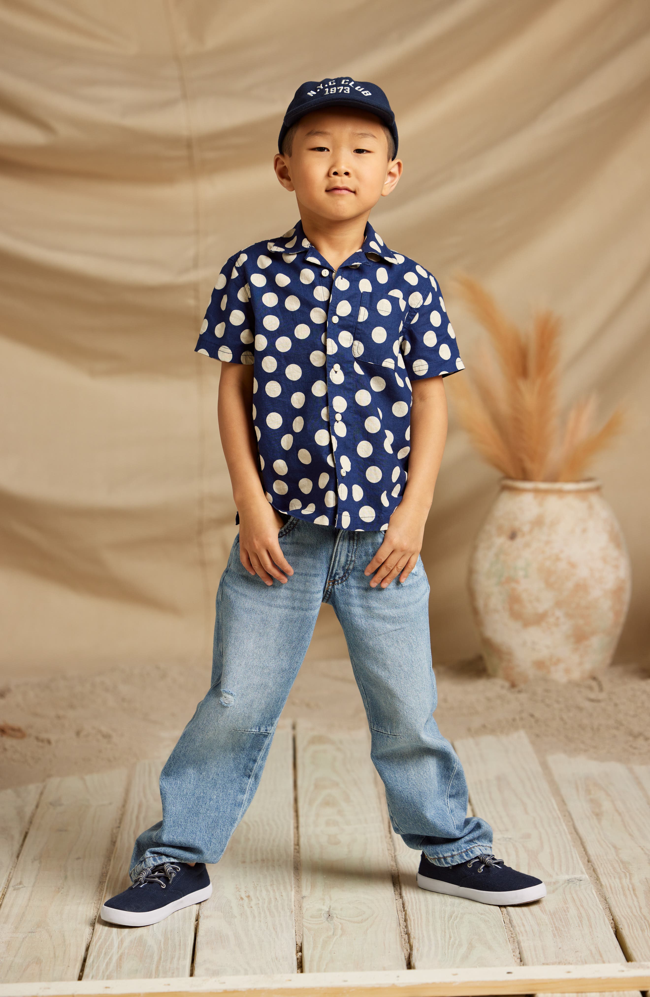 Sperry Kids' Spinnaker Jr. Washable Sneaker, Alternate, color, Navy