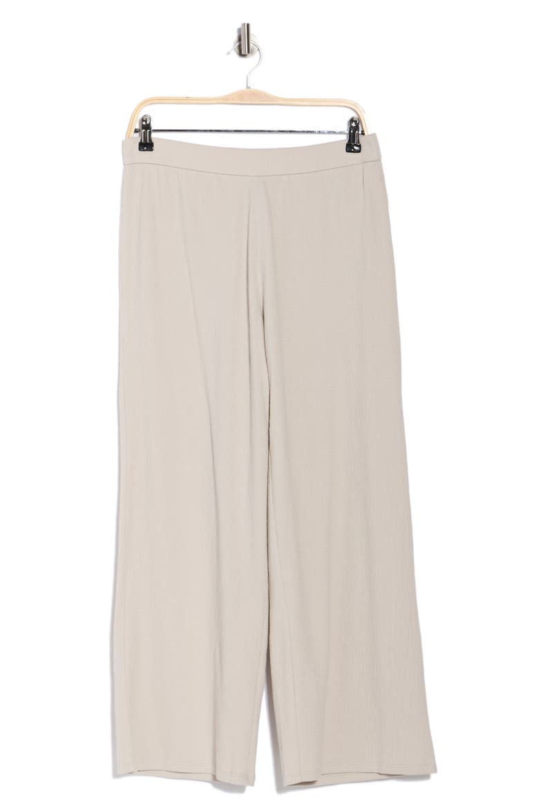 Jersey Ankle Wide Leg Pants, Alternate, color, CHALK