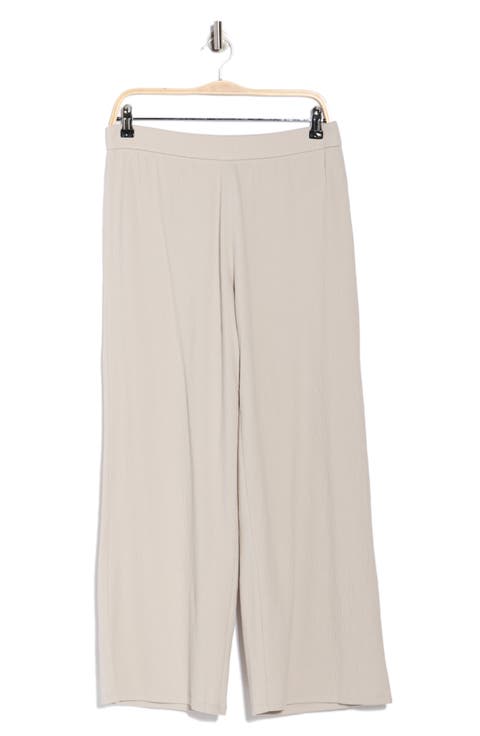 Jersey Ankle Wide Leg Pants