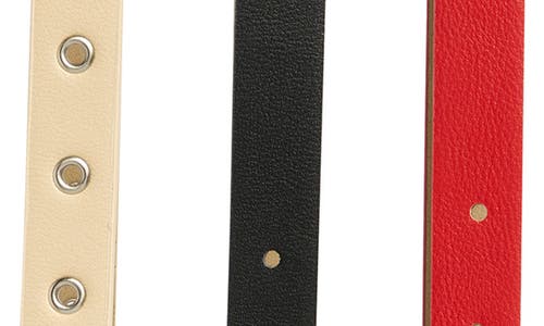 Steve Madden 3-for-1 Assorted Faux Leather Belts In Multi