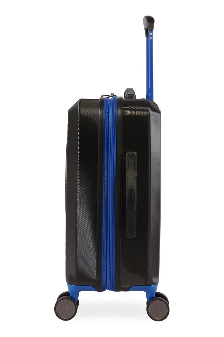 Wave 21" Hardshell Spinner Suitcase, Alternate, color, BLACK/ BLUE