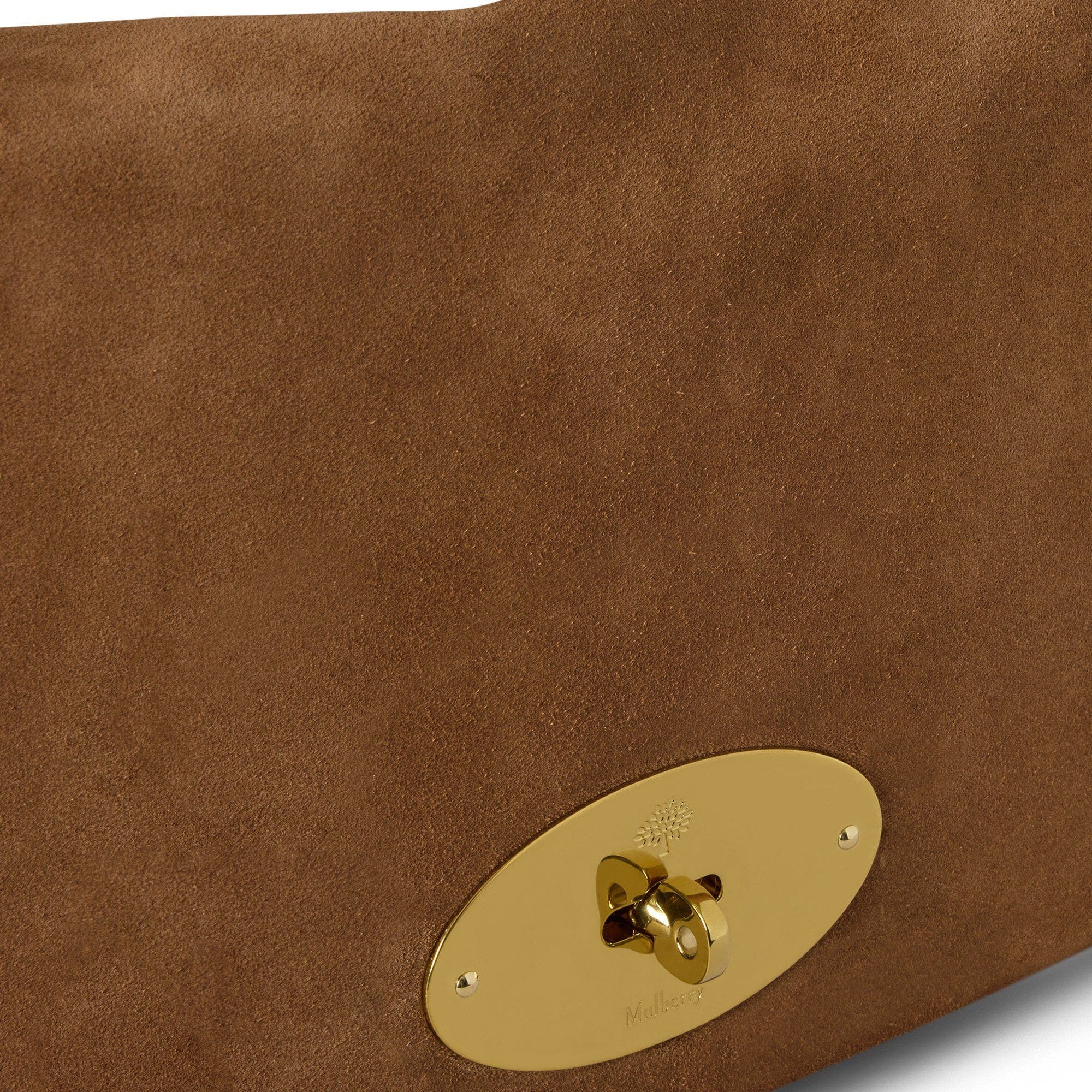 Large Delilah Suede Flap Bag, Alternate, color, Vintage Oak