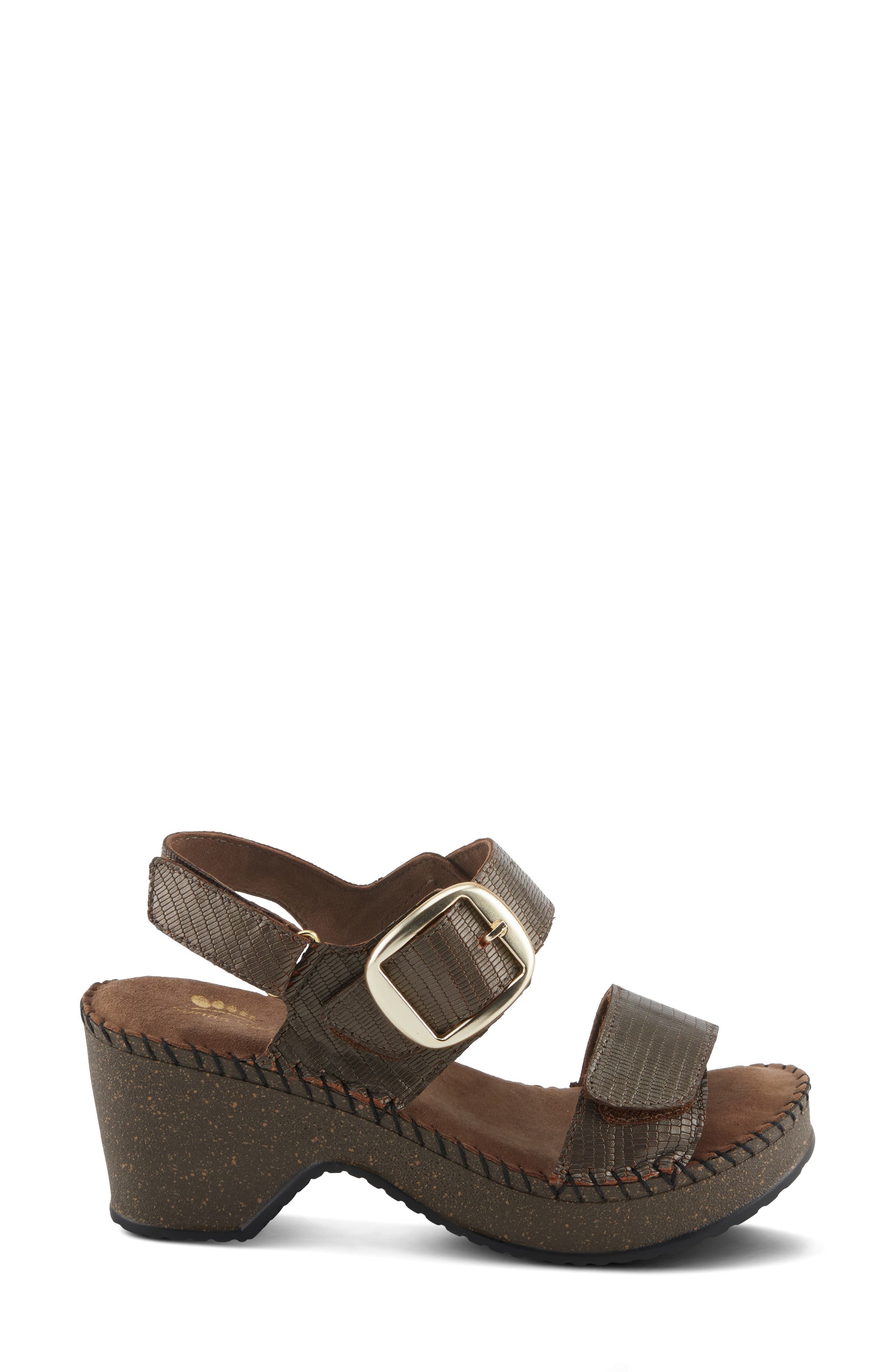 Spring Step Chenda Slingback Platform Sandal, Alternate, color, Bronze