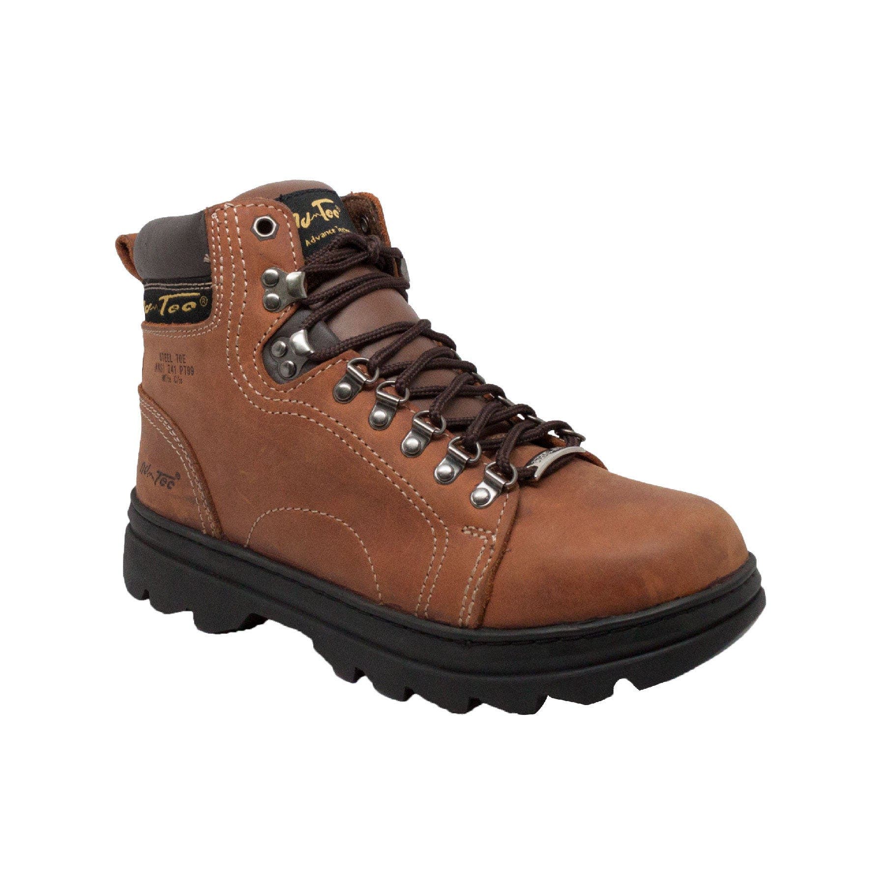 AdTec 6" Steel Toe Hiker Boots, Main, color, Crazy Horse