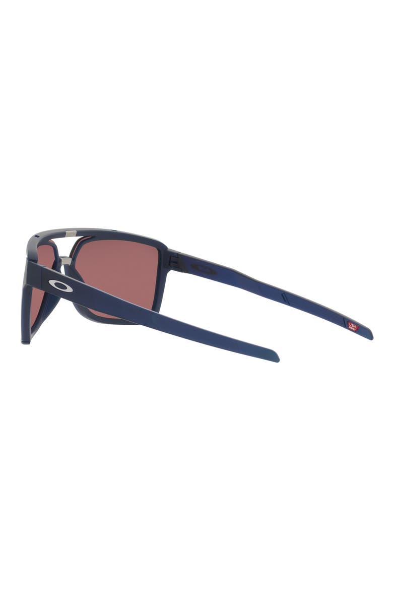 Castel 63mm Prizm™ Polarized Oversize Rectangular Sunglasses, Alternate, color, TRANS BLUE