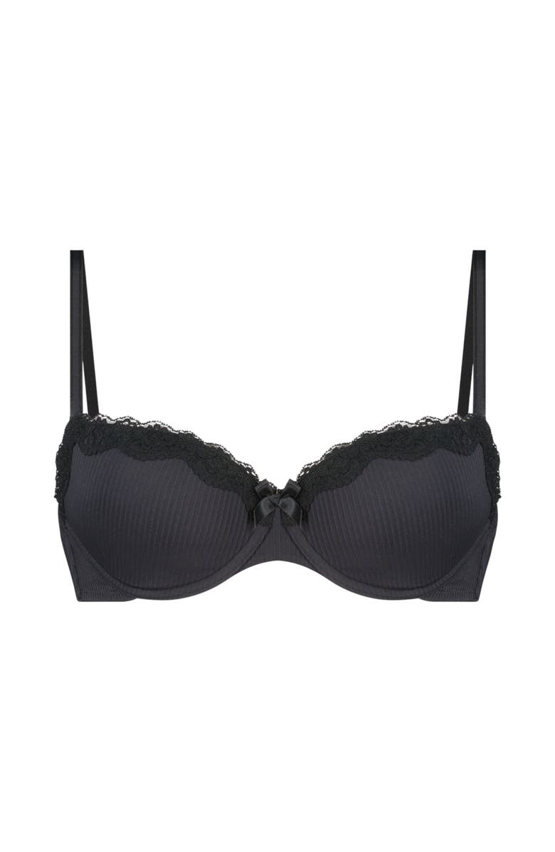 Hunkemöller Lola Padded Underwired Bra, Alternate, color, Caviar