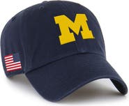 '47 Men's '47 Navy Michigan Wolverines Americana Heritage Clean Up Adjustable Hat