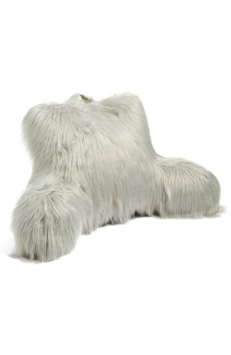BRENTWOOD ORIGINALS Faux Fur Backrest Pillow, Main, color, 