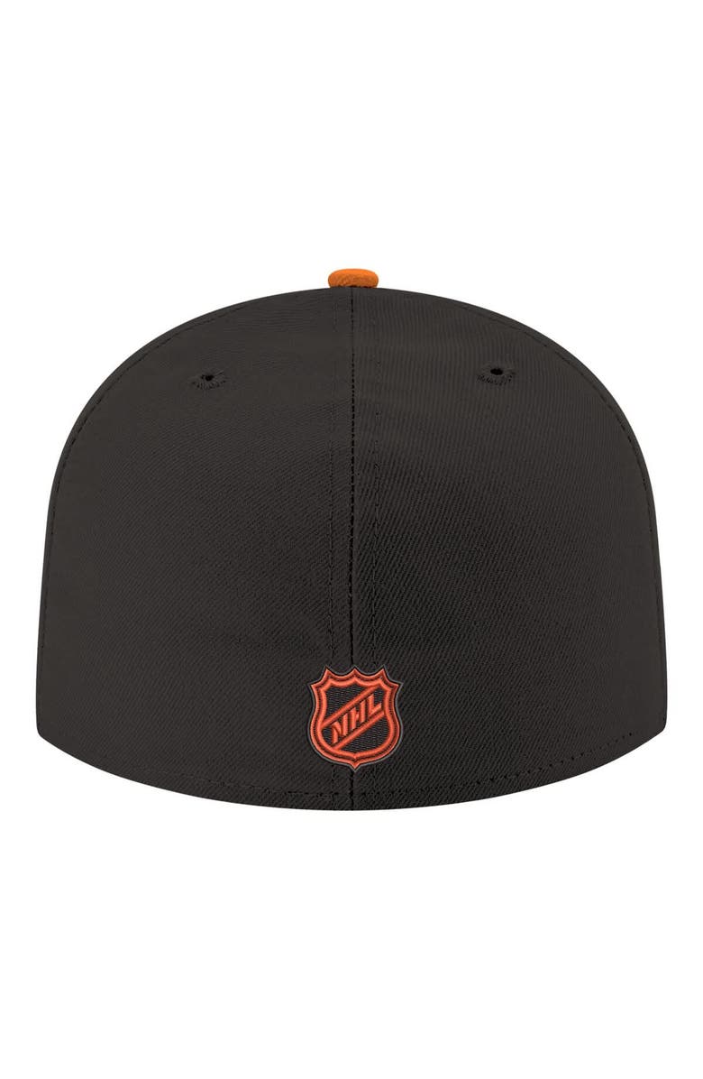New Era Men's New Era Black Anaheim Ducks Core Logo Two-Tone 59FIFTY Fitted Hat, Alternate, color, Black