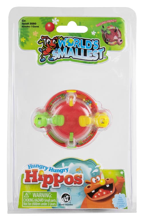 Super Impulse World's Smallest Hungry Hungry Hippos Game in Red  product