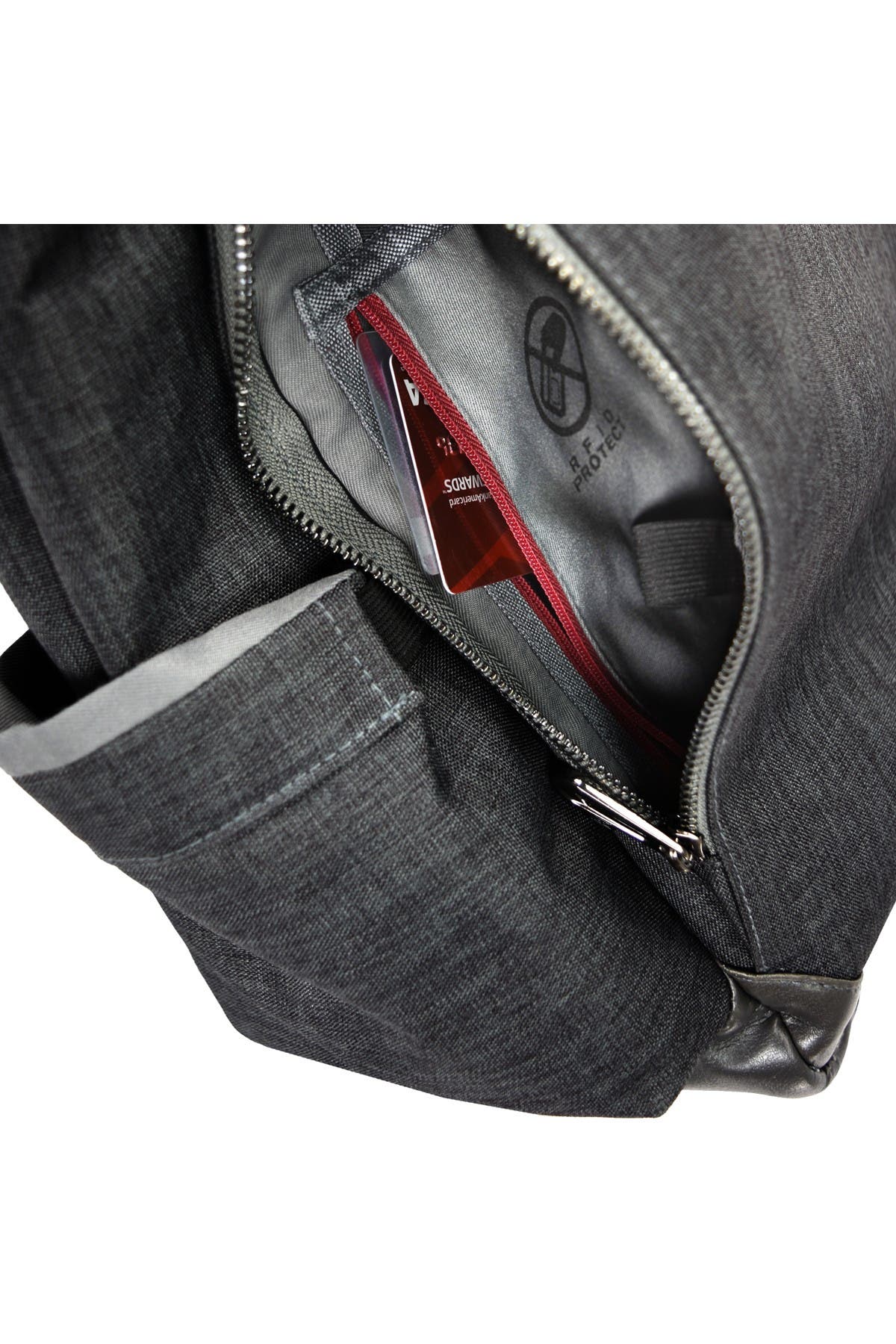 TRAVELERS CHOICE Millennium Roll-Top Canvas Backpack, Grey, Alternate, color, 