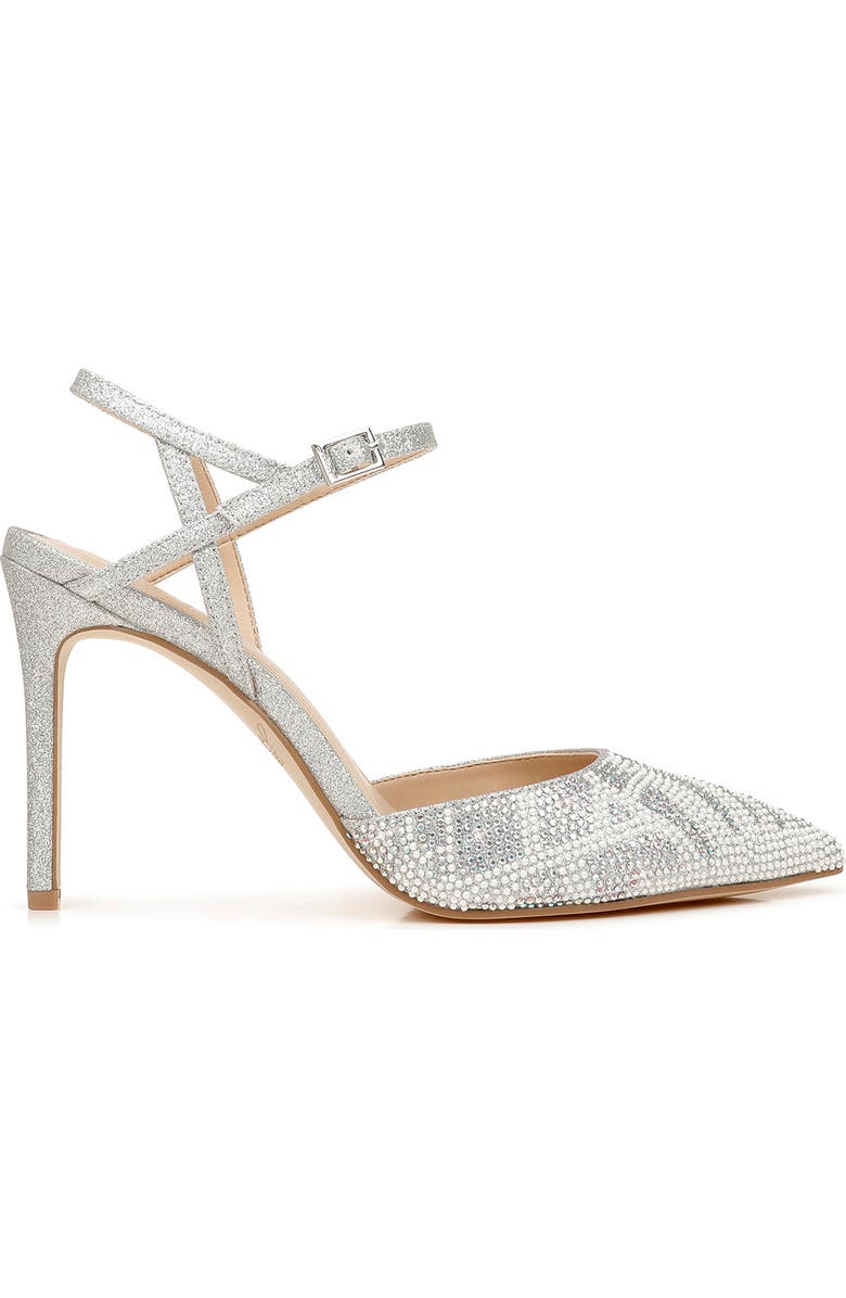 Jewel Badgley Mischka Fedora Crystal Embellished Pointed Toe Pump, Alternate, color,