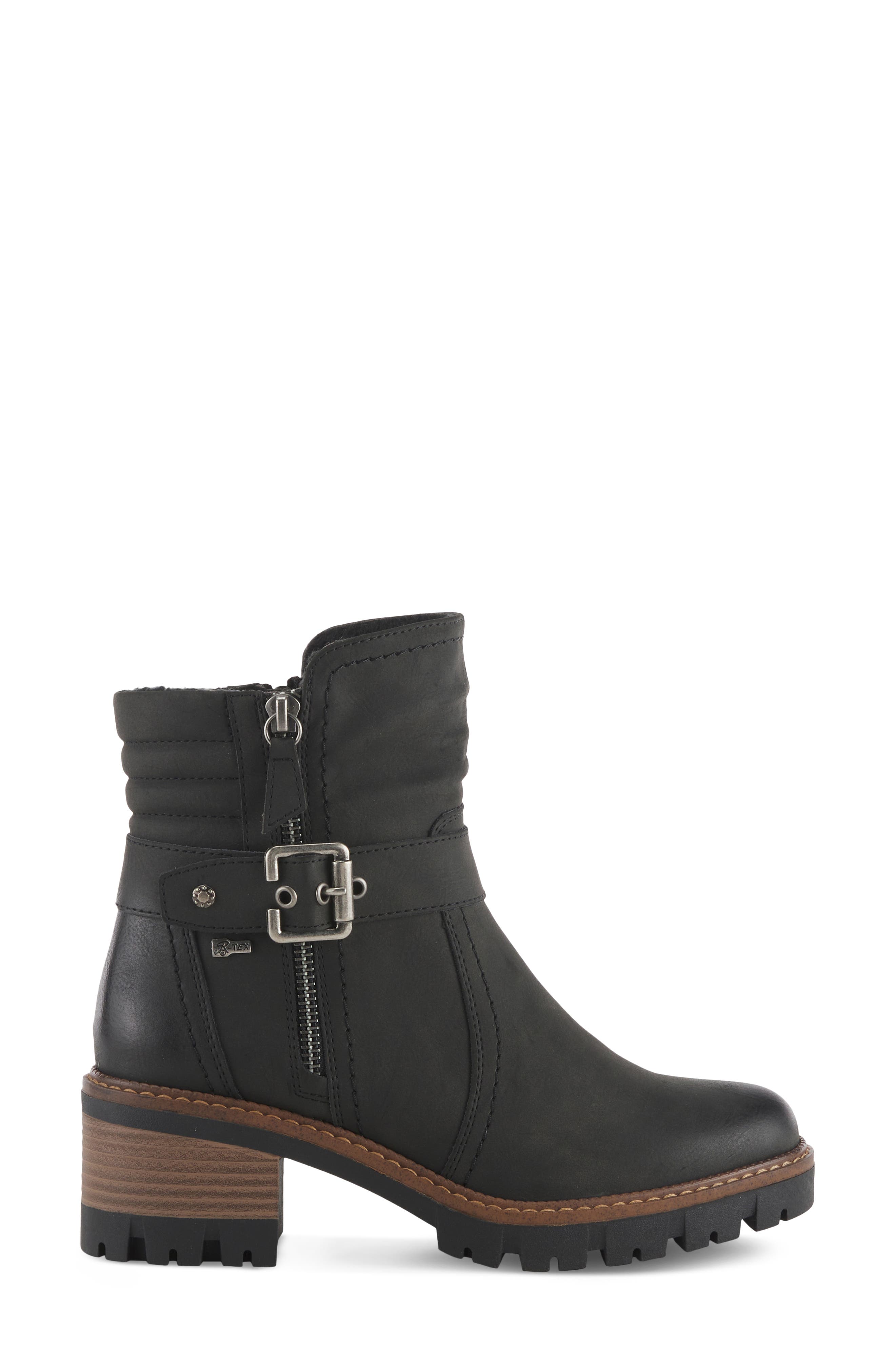 Spring Step Smokies Faux Fur Bootie, Alternate, color, Black