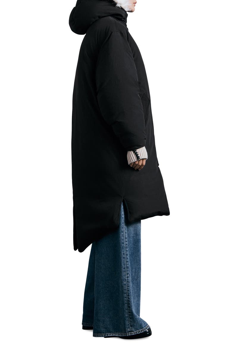 Rae Hooded Puffer Coat, Alternate, color, BLACK