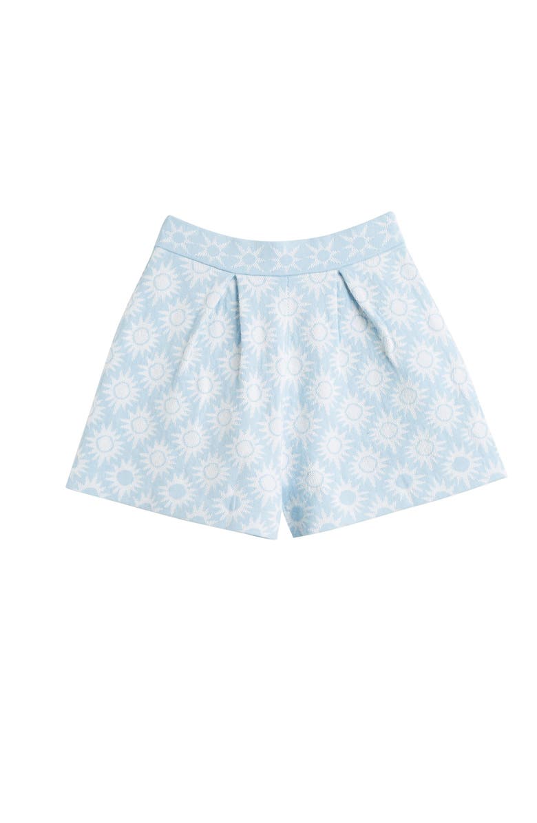 Chinti & Parker Laura Whitmore Sunflower Shorts, Alternate, color, Sky Blue