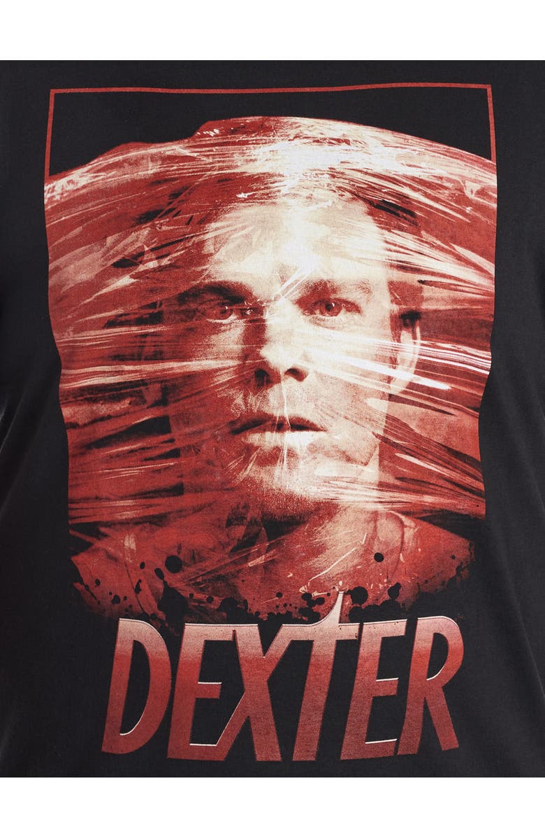 True Nation by DXL Big & Tall Dexter Graphic Tee, Alternate, color, Black