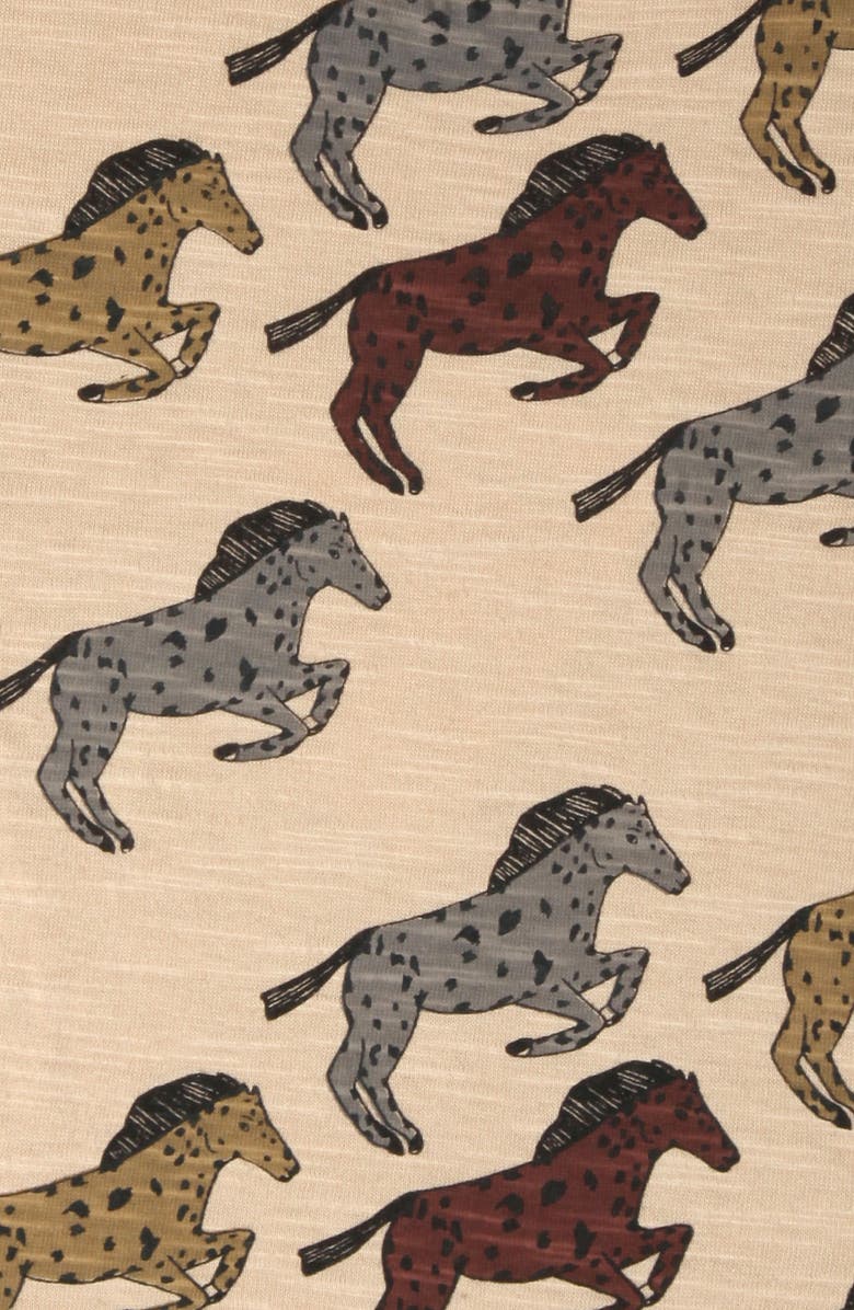 art & eden Drew Horse Print Bodysuit, Alternate, color,