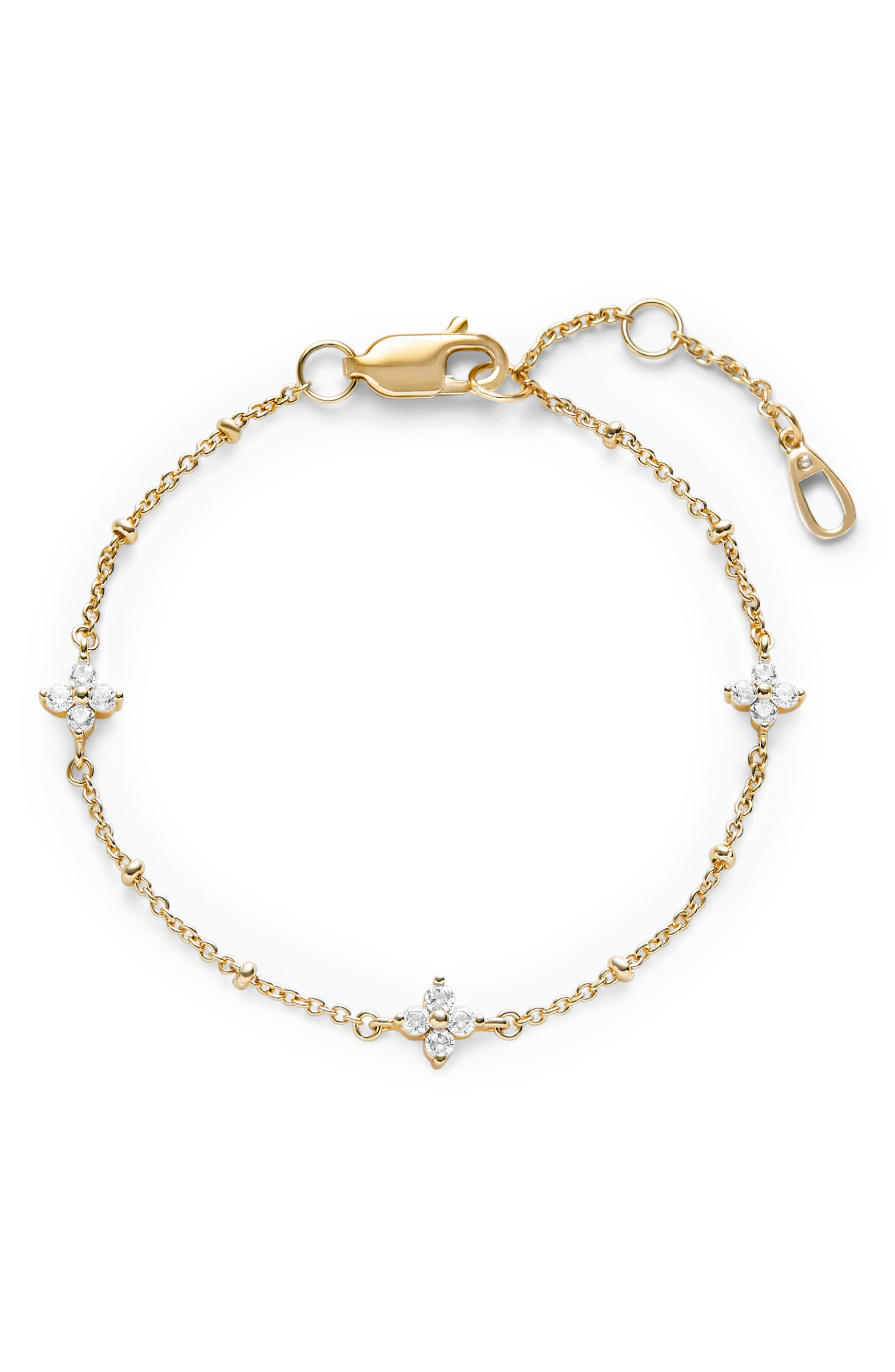 Ana Luisa Lucy Star Station Bracelet In Gold