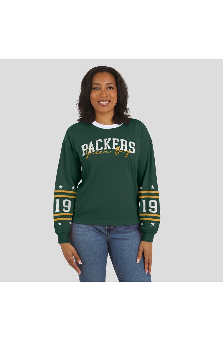 WEAR by Erin Andrews Women's WEAR by Erin Andrews  Green Green Bay Packers Sport Long-Sleeve T-Shirt, Alternate, color, Green