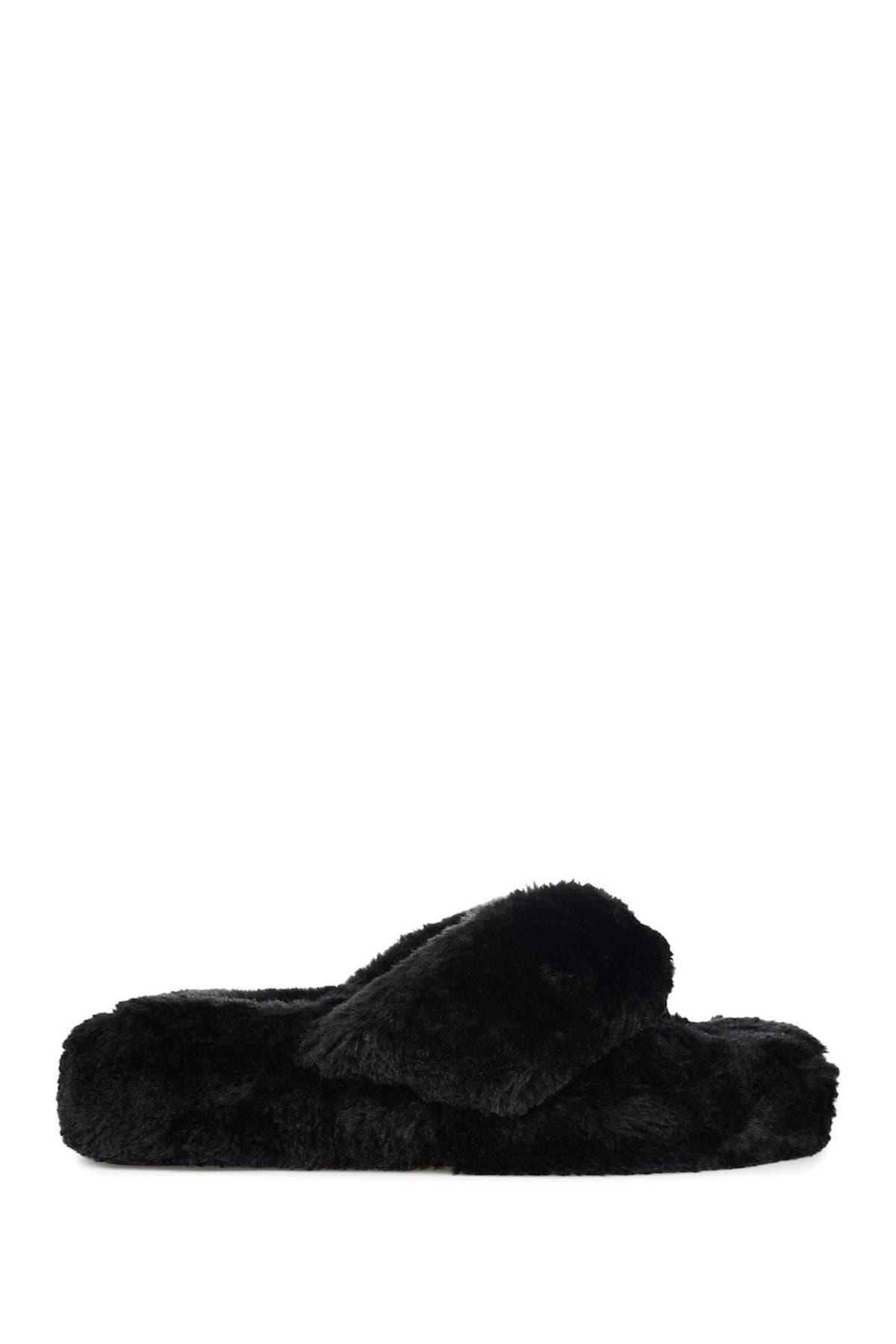 Journee Collection Dream Faux Fur Slipper, Alternate, color, 