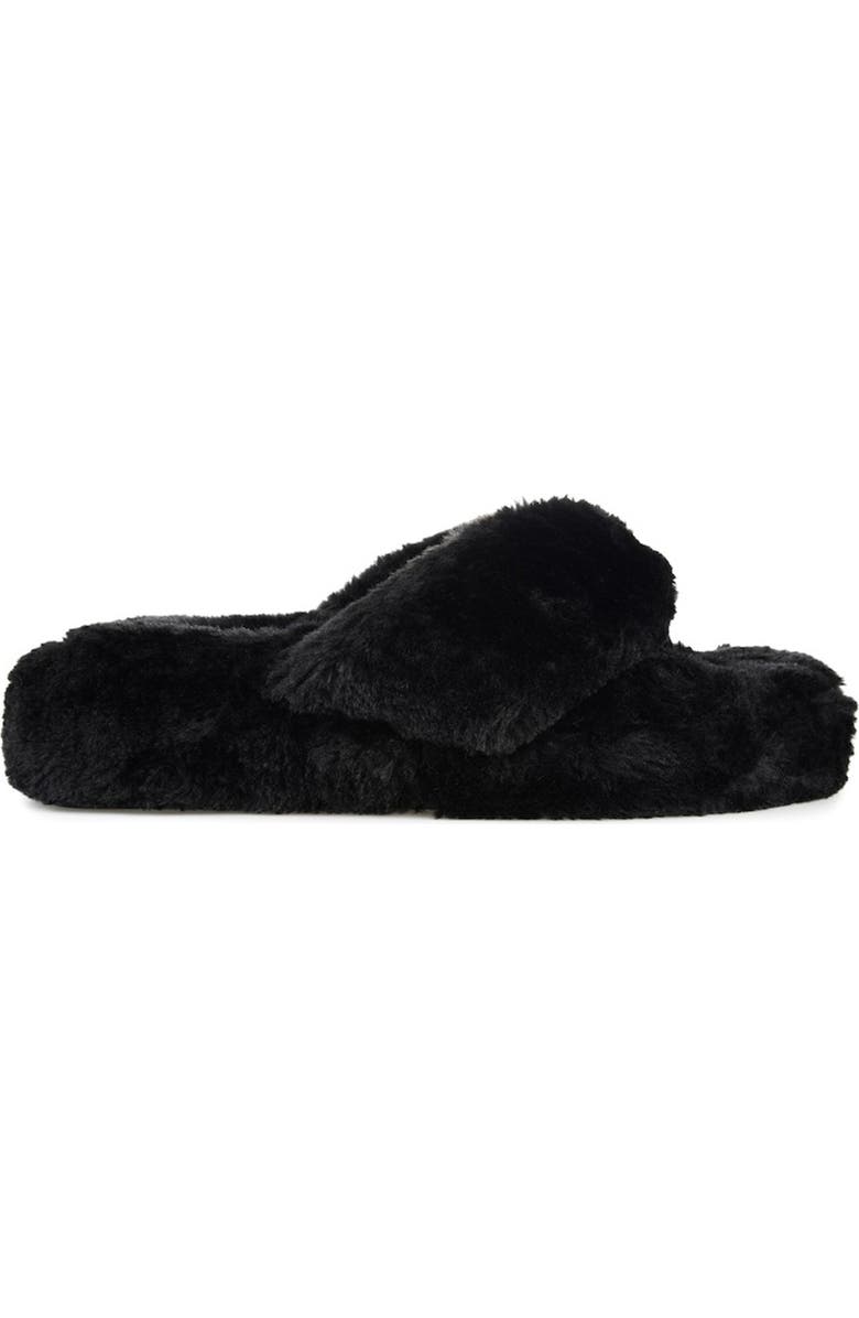 Journee Collection Dream Faux Fur Slipper, Alternate, color,