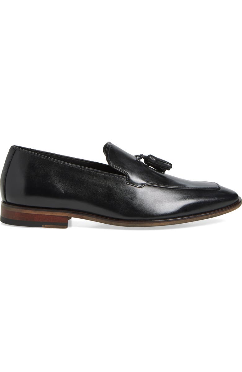 Steve Madden Hypens Tassel Loafer, Alternate, color, Black