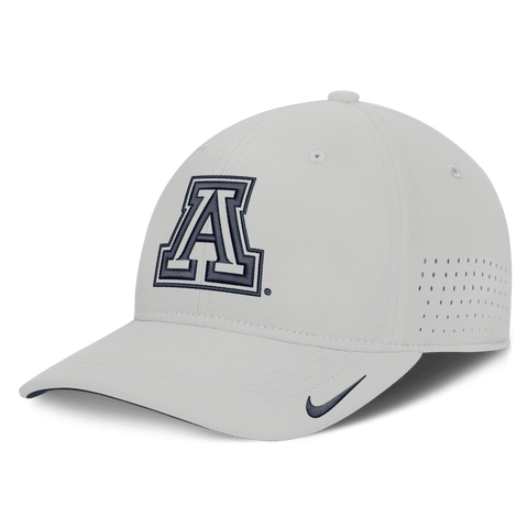 Men's Nike  Gray Arizona Wildcats 2026 Sideline Practice AeroBill Swooshflex Dri-FIT Hat