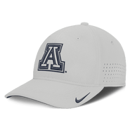 Nike Men's Nike Gray Arizona Wildcats 2026 Sideline Practice AeroBill Swooshflex Dri-FIT Hat