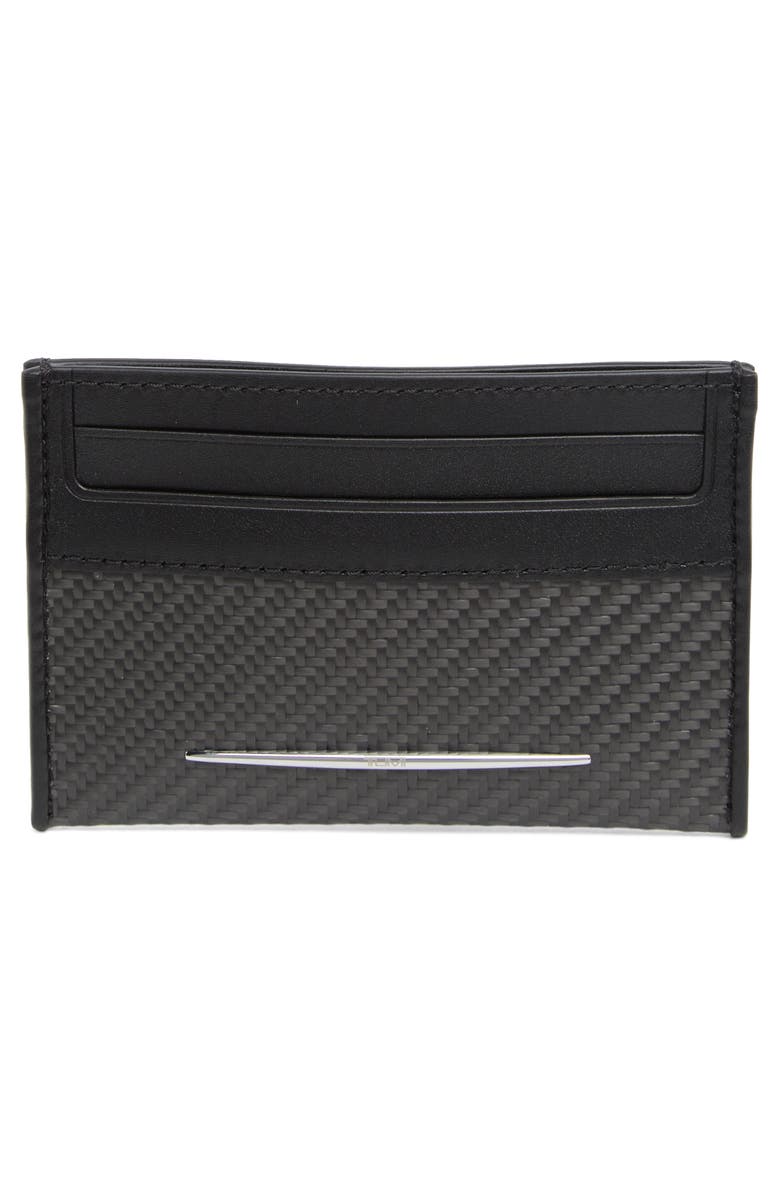 TUMI Donington Slim Leather Card Case, Alternate, color, 