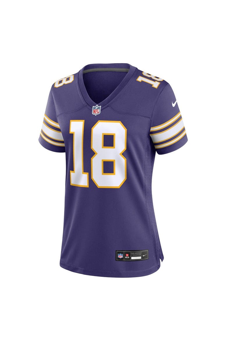 Women's Nike Justin Jefferson Purple Minnesota Vikings Player Jersey, Alternate, color, Purple