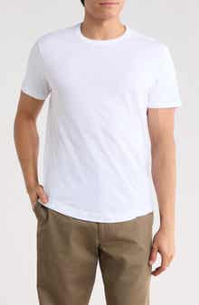 BUCK MASON Pima Cotton Slub Curved Hem T-Shirt